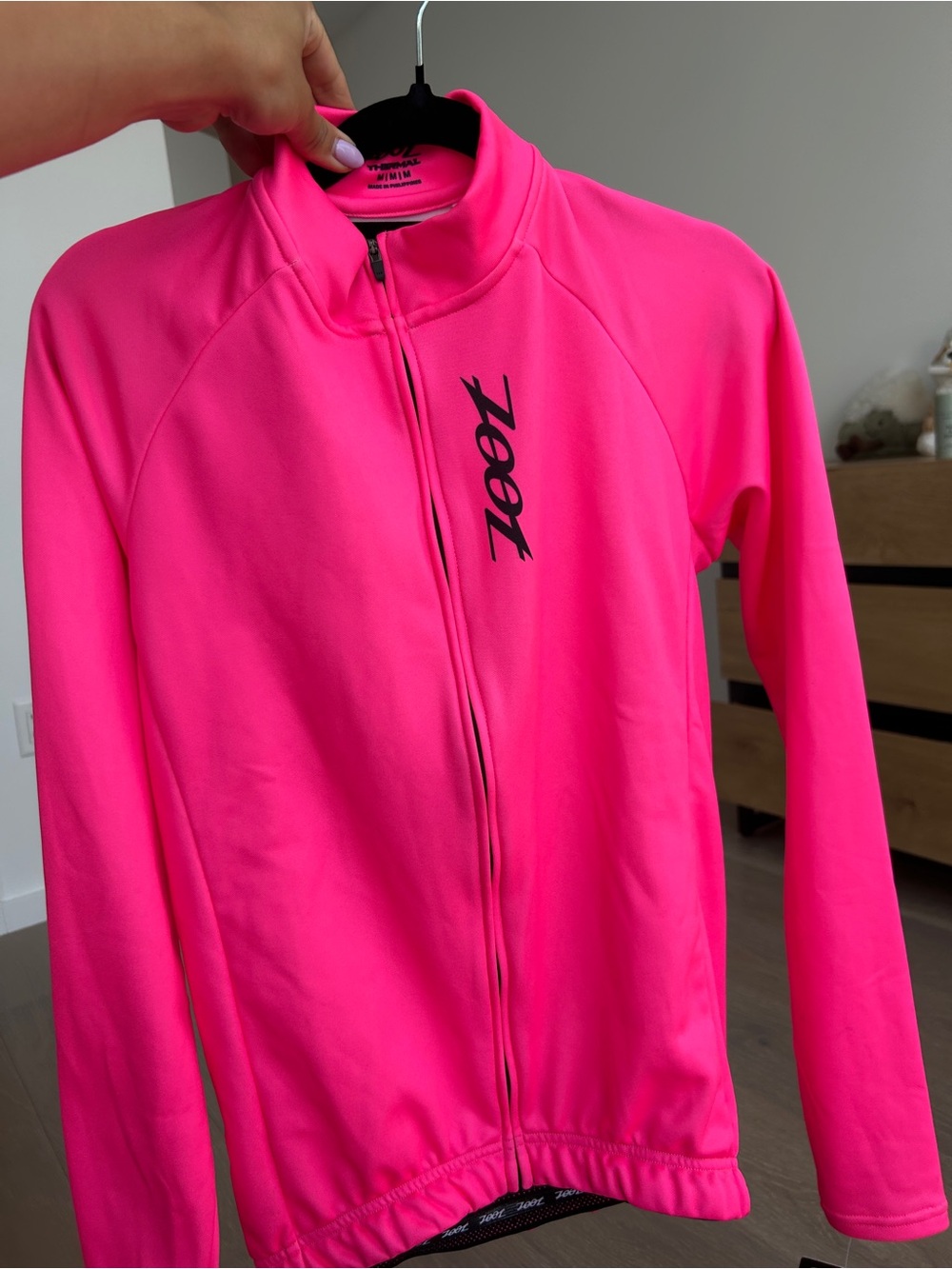 NWT Zoot Women's Ltd Cycle Thermal Jersey - Hi Viz Pink - Picture 3 of 5